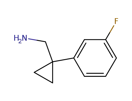 Molecular Structure of 886365-90-8 (C-[1-(3-FLUORO-PHENYL)-CYCLOPROPYL]-METHYLAMINE)