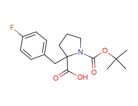 (R)-1-(tert-Butoxycarbonyl)-2-(4-fluorobenzyl)pyrrolidine-2-carboxylic acid