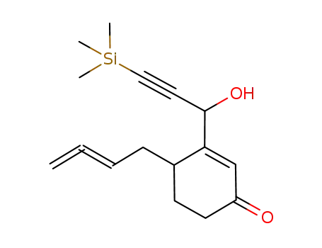 4-(buta-2,3-dienyl)-3-(1-hydroxy-3-(trimethylsilyl)prop-2-ynyl)cyclohex-2-enone