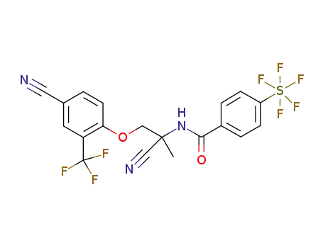 N-{1-cyano-2-[4-cyano-2-(trifluoromethyl)phenoxy]-1-methylethyl}-4-(pentafluorothio)benzamide