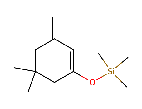 Molecular Structure of 80239-27-6 (Silane, [(5,5-dimethyl-3-methylene-1-cyclohexen-1-yl)oxy]trimethyl-)