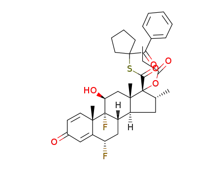 S-(1-Benzoylcyclopentyl) 6α,9α-difluoro-11β-hydroxy-16α-methyl-3-oxo-17α-propionyloxyandrosta-1,4-diene-17β-carbothioate