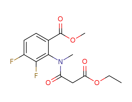 methyl 2-(3-ethoxy-N-methyl-3-oxopropanamido)-3,4-difluorobenzoate