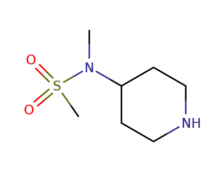 Molecular Structure of 70724-74-2 (MethanesulfonaMide, N-Methyl-N-4-piperidinyl-)