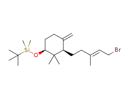 ((1S,3R)-3-((E)-5-bromo-3-methylpent-3-enyl)-2,2-dimethyl-4-methylenecyclohexyloxy)(tert-butyl)dimethylsilane
