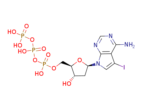 7-[2-Deoxy-5-O[hydroxy[[hydroxy(phosphonooxy)phosphinyl]oxy]phosphinyl]-β-Derythro-pentofuranosyl]-5-iodo-7H-pyrrolo[2,3-d]pyrimidin-4-amine