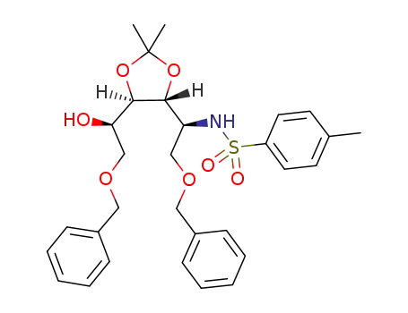 N-((S)-2-(benzyloxy)-1-((4R,5R)-5-((R)-2-(benzyloxy)-1-hydroxyethyl)-2,2-dimethyl-1,3-dioxolan-4-yl)ethyl)-4-methylbenzenesulfonamide