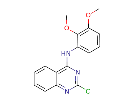 Molecular Structure of 827030-60-4 (4-Quinazolinamine, 2-chloro-N-(2,3-dimethoxyphenyl)-)