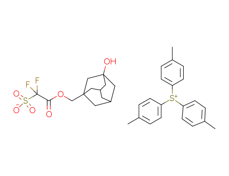 tris(4-methylphenyl)sulfonium {(3-hydroxyadamantan-1-yl)methoxycarbonyl}difluoromethanesulfonate