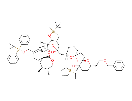 (1S,6R,10R,11S)-1-[(1S,2R,3R,5R,7S)-5-[(2S,5R,6R,8R,10R)-2-(2-benzyloxy)ethyl-5-methyl-5-(triethylsilyl)oxy-1,7,9-trioxadispiro[5.1.5.2]pentadecan-10-ylmethyl]-2-(tert-butyldimethylsilyl)oxy-3-methyl-6,8-dioxabicyclo[3.2.1]octan-7-yl]-3-(tert-butyldiphenylsilyl)oxymethyl-10,11-dimethyl-8-oxaspiro[5.6]dodec-2-en-7-one