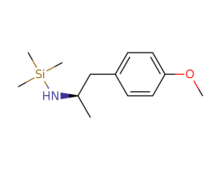 Molecular Structure of 1052688-85-3 ((R)-N-trimethylsilyl-[2-(p-methoxyphenyl)-1-methylethyl]amine)