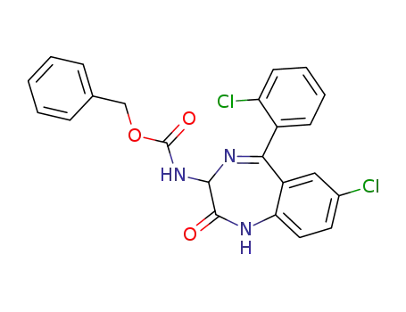 Molecular Structure of 209985-28-4 ((R,S)-Z-3-AMINO-7-CHLORO-5-(2-CHLOROPHENYL)-2-OXO-1,4-BENZODIAZEPINE)