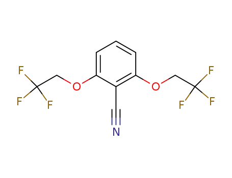 Molecular Structure of 93624-57-8 (2,6-BIS(2,2,2-TRIFLUOROETHOXY)BENZONITRILE)