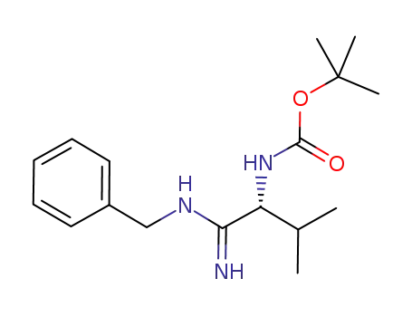 [(R)-1-(N-benzyl-carbamimidoyl)-2-methyl-propyl]-carbamic acid t-butyl ester