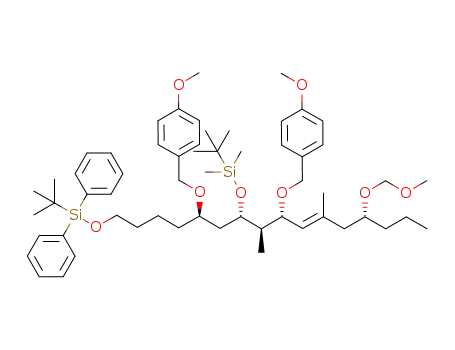 (4R,6E,8R,9R,10S,12R)-10-(tert-butyldimethylsiloxy)-16-(tert-butyldiphenylsiloxy)-8,12-(di-4-methoxybenzyloxy)-4-methoxymethoxy-6,9-dimethylhexadec-6-ene