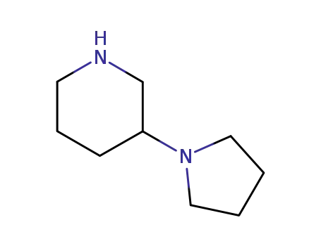 Molecular Structure of 144243-28-7 (3-(1-PYRROLIDINYL)-PIPERIDINE)