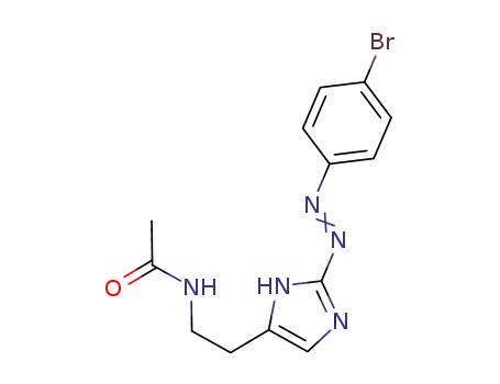 N-(2-{(2Z)-2-[(4-bromophenyl)hydrazono]-2H-imidazol-4-yl}ethyl)acetamide