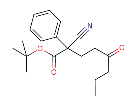 tert-butyl 2-cyano-5-oxo-2-phenyloctanoate
