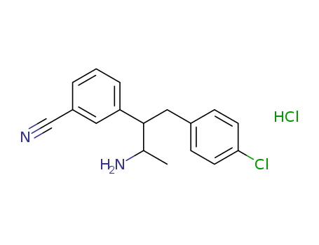 Benzonitrile,3-[2-amino-1-[(4-chlorophenyl)methyl]propyl]-, hydrochloride (1:1) 605680-52-2