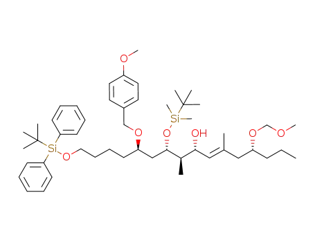 (4R,6E,8R,9R,10S,12R)-10-(tert-butyldimethylsiloxy)-16-(tert-butyldiphenylsiloxy)-12-(4-methoxybenzyloxy)-4-methoxymethoxy-6,9-dimethylhexadec-6-en-8-ol