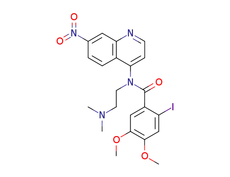 Benzamide,
N-[2-(dimethylamino)ethyl]-2-iodo-4,5-dimethoxy-N-(7-nitro-4-quinolinyl)
-