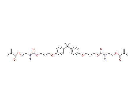2,2-bis{4-[3-(N-2-methacroyloxyethyl)-carbamoyloxypropyloxy]-phenyl}propane