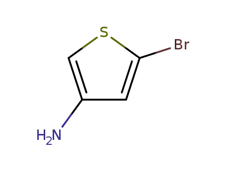 Molecular Structure of 81974-99-4 (3-Thiophenamine, 5-bromo-)