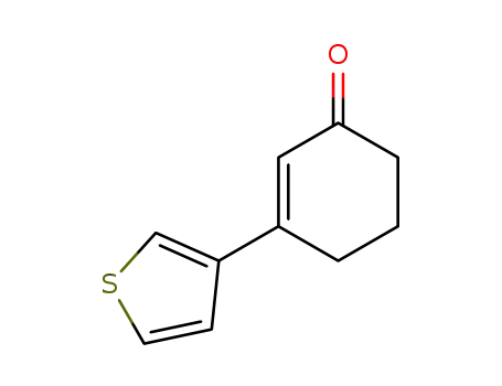 Molecular Structure of 108932-40-7 (3-(3'-Thienyl)-2-cyclohexen-1-one)