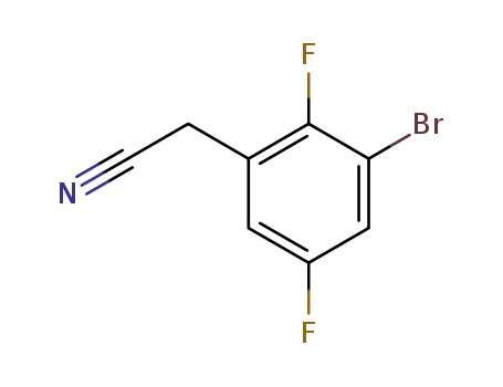 Molecular Structure of 1159186-58-9 ((3-bromo-2,5-difluorophenyl)acetonitrile)