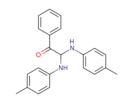 Molecular Structure of 79866-34-5 (1-Phenyl-2,2-di(4-toluidino)ethanone)