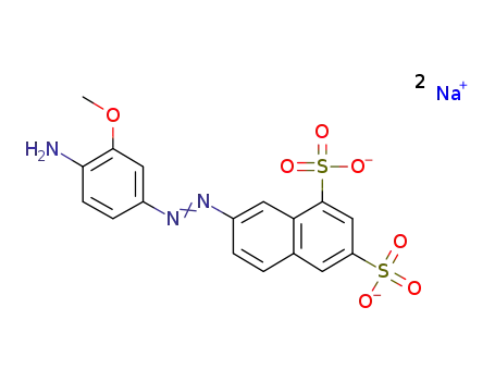 7-((4-Amino-3-methoxyphenyl)azo)-1,3-naphthalenedisulfonic acid, disodium salt