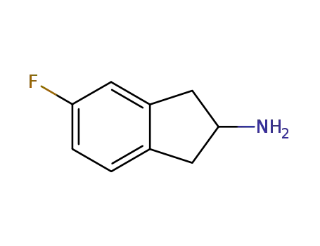 Molecular Structure of 2340-06-9 (5-FLUORO-2,3-DIHYDRO-1H-INDEN-2-AMINE)