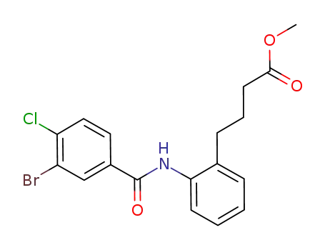 4-[2-(3-bromo-4-chloro-benzoylamino)-phenyl]-butyric acid methyl ester