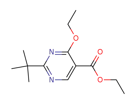 Molecular Structure of 944253-17-2 (4-ethoxy-2-tert-butyl-pyrimidine-5-carboxylic acid ethyl ester)