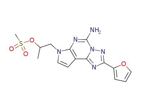 1-(5-amino-2-(furan-2-yl)-7H-pyrrolo[3,2-e][1,2,4]triazolo[1,5-c]pyrimidin-7-yl)propan-2-yl methanesulfonate