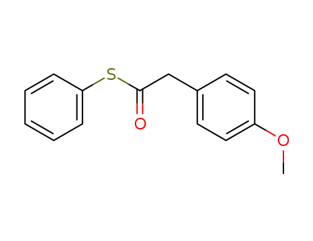 Molecular Structure of 86211-05-4 (S-phenyl 2-(4-methoxyphenyl)ethanethioate)