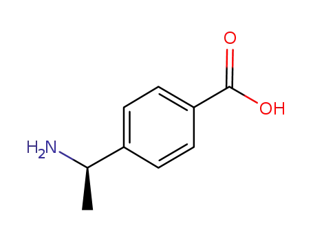 Molecular Structure of 1108683-66-4 (Benzoic acid, 4-[(1R)-1-aminoethyl]-)