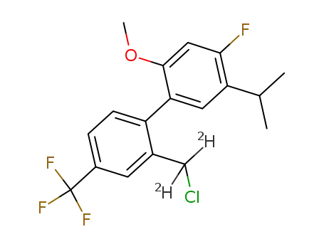 2-(d2-chloromethyl)-4-fluoro-5-isopropyl-2-methoxyl-4'-(trifluoromethyl)biphenyl