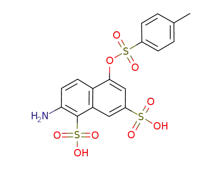 Molecular Structure of 756877-45-9 (1,7-Naphthalenedisulfonic acid,
2-amino-5-[[(4-methylphenyl)sulfonyl]oxy]-)