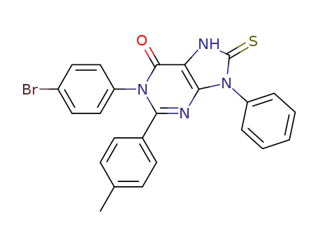 1-(4-bromo-phenyl)-9-phenyl-8-thioxo-2-p-tolyl-1,7,8,9-tetrahydro-purin-6-one