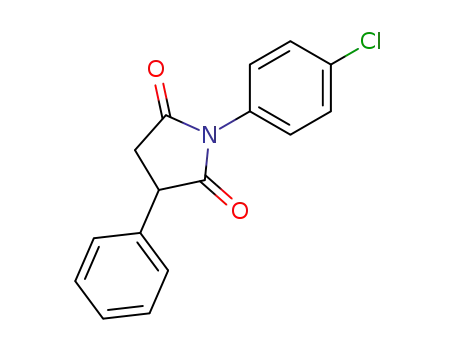 Molecular Structure of 31591-72-7 (1-(4-chlorophenyl)-3-phenylpyrrolidine-2,5-dione)