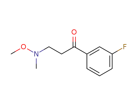 Molecular Structure of 926931-57-9 (1-Propanone, 1-(3-fluorophenyl)-3-(methoxymethylamino)-)