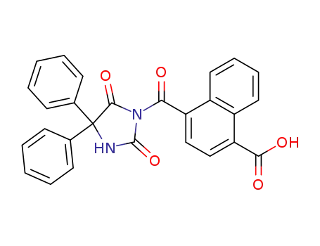 4-((2,5-Dioxo-4,4-diphenylimidazolidinyl)carbonyl)naphthalenecarboxylic acid