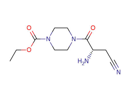 4-((S)-2-amino-3-cyano-propionyl)-piperazine-1-carboxylic acid ethyl ester