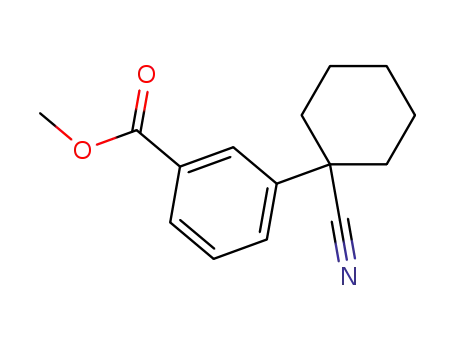 Molecular Structure of 1005788-17-9 (methyl 3-(1-cyanocyclohexyl)benzoate)