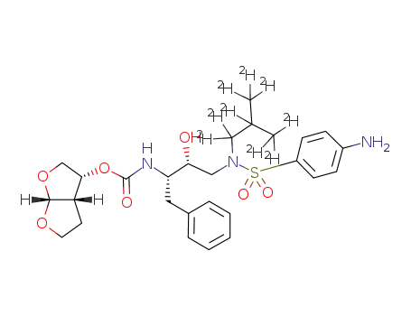 Molecular Structure of 1133378-37-6 (Darunavir-D9)