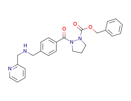 benzyl 2-(4-((pyridin-2-ylmethylamino)methyl)benzoyl)-pyrazolidine-1-carboxylate