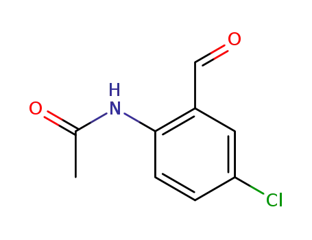 Molecular Structure of 53165-18-7 (Acetamide, N-(4-chloro-2-formylphenyl)-)