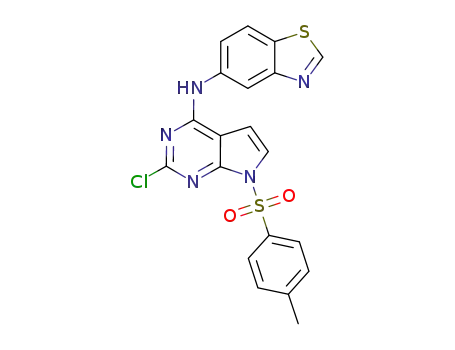 N-(2-chloro-7-tosyl-7H-pyrrolo[2,3-d]pyrimidin-4-yl)benzolthiazol-5-amine