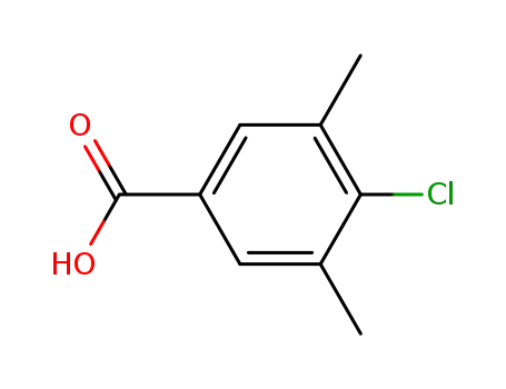 Molecular Structure of 90649-78-8 (4-Chloro-3,5-diMethylbenzoic acid)